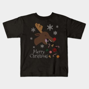 Sick Santa Reindeer Kids T-Shirt